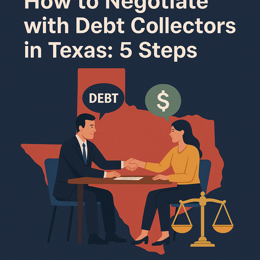 How to Negotiate with Debt Collectors in Texas: 5 Steps