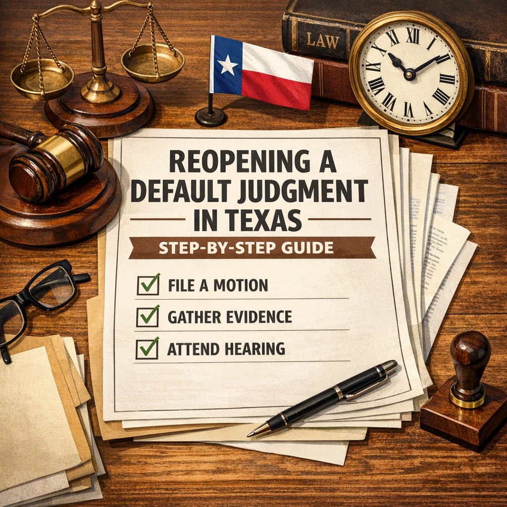 set aside default judgment texas illustration for How to Reopen a Default Judgment in Texas: Step-by-Step Guide